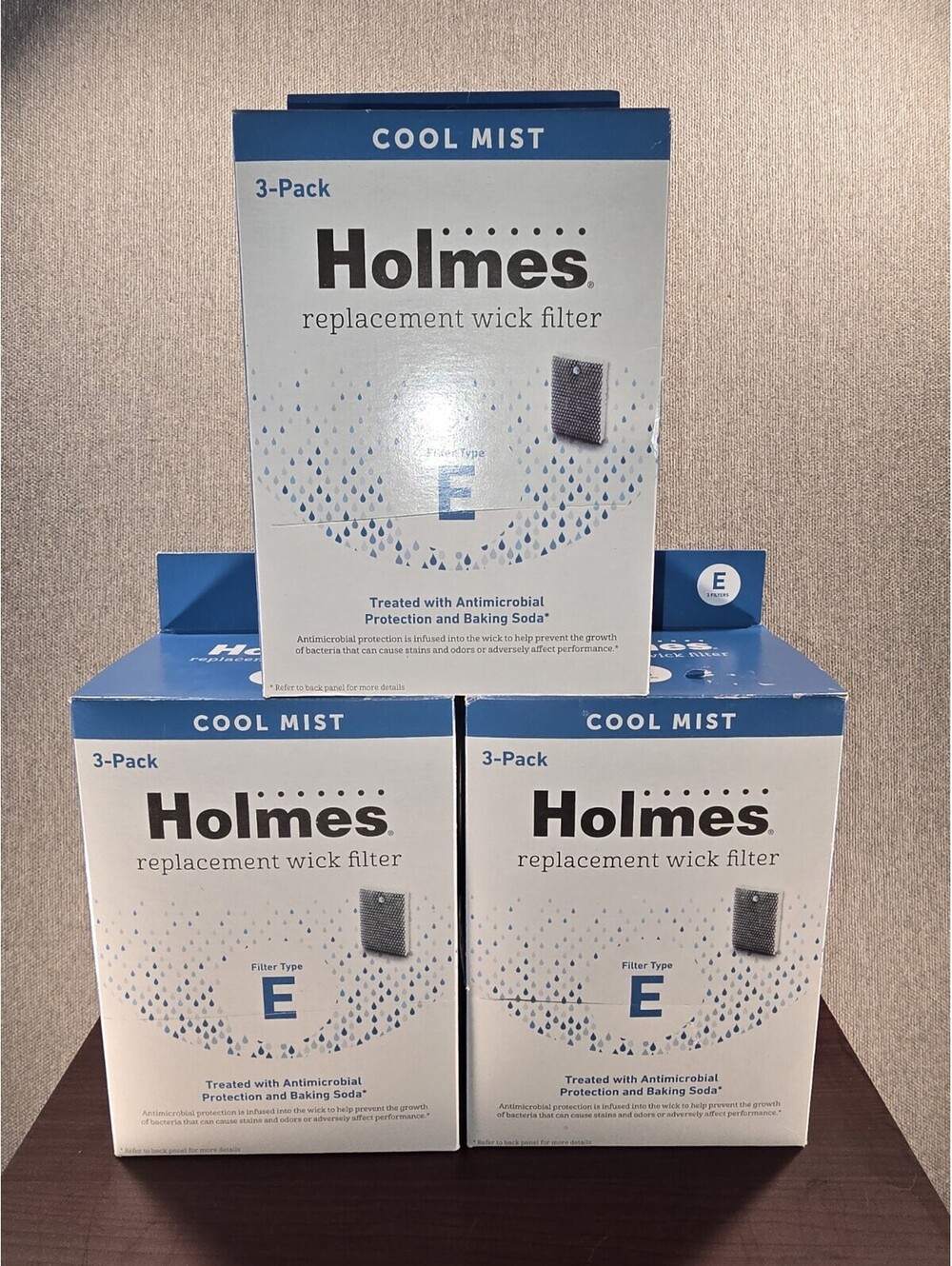 Holmes HWF100 Type E Humidifier Wick Filter 3 Box X 3 Pack Cool Mist Replacement
